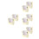 8Pcs Golden Hat Travel Case with Clear Window Foldable Hat Organizer 4