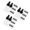 60Pcs Compact Black Sample Vial Bottles with Dropper Cap 7