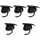 5Pcs Graduation Caps for Adults Black Polyester with Adjustable Tassel 3