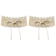 2Stk Eleganter Gürtel Damen Korsett Gürtel Für Kleider Beige