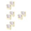 8Pcs Golden Hat Travel Case with Clear Window Foldable Hat Organizer 6
