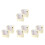 8Pcs Golden Hat Travel Case with Clear Window Foldable Hat Organizer 7