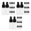60Pcs Compact Black Sample Vial Bottles with Dropper Cap 9