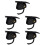 5Pcs Graduation Caps for Adults Black Polyester with Adjustable Tassel 6