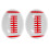 10Pcs Ceramic Rugby Ball Drawer Pulls White Sports Knobs for Cabinets 2