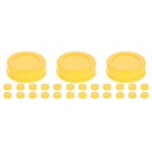 30Pcs Durable Yellow Baby Bottle Lids PP Leakproof for Travel Bottles