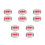 10Pcs Ceramic Rugby Ball Drawer Pulls White Sports Knobs for Cabinets 5