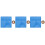 3Sets Math Learning Geoboard Toy Dual-Sided Plastic Pegboard for Kids 5