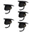 5Pcs Graduation Caps for Adults Black Polyester with Adjustable Tassel 10