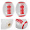 10Pcs Ceramic Rugby Ball Drawer Pulls White Sports Knobs for Cabinets 10