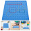 3Sets Math Learning Geoboard Toy Dual-Sided Plastic Pegboard for Kids 10