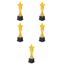 5Pcs Golden Kids Award Trophy Durable Plastic Cup for Achievements
