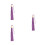 3Pcs Purple Graduation Accessories Tassels with Sturdy Polyester 4