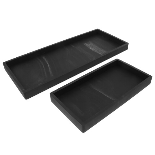 6Pcs Creative Silicone Sink Tray Black Kitchen Vanity Sponge Storage 1