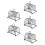5Pcs Holder Bread Stand Sturdy Stainless Steel Organizer 6