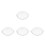 4Pcs Durable Glass Pie Plates for Baking Steaming Clear Snack Trays 4