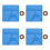 4Sets Plastic Kids Geoboard Toy Educational Shape Puzzle Board 8
