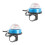 2Pcs Portable Sky-Blue Bike Bell Multi-Function Alloy Cycling Bell 4