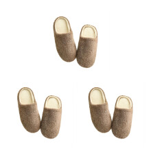 3Pcs Multi Plush Winter Slippers Cozy Mens Womens Indoor