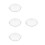 4Pcs Durable Glass Pie Plates for Baking Steaming Clear Snack Trays 7
