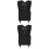 2Pcs Large Capacity Black Foldable Trolley Bags with Smooth Wheels 6