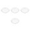 4Pcs Durable Glass Pie Plates for Baking Steaming Clear Snack Trays 9