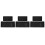 6Pcs Creative Silicone Sink Tray Black Kitchen Vanity Sponge Storage 4