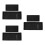 6Pcs Creative Silicone Sink Tray Black Kitchen Vanity Sponge Storage 6