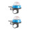2Pcs Portable Sky-Blue Bike Bell Multi-Function Alloy Cycling Bell 7