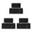 6Pcs Creative Silicone Sink Tray Black Kitchen Vanity Sponge Storage 7