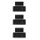 6Pcs Creative Silicone Sink Tray Black Kitchen Vanity Sponge Storage 9