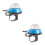 2Pcs Portable Sky-Blue Bike Bell Multi-Function Alloy Cycling Bell 8