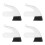 4Sets Roller Skates Brake Stopper White Rubber Stable Performance Pads 7