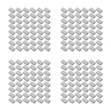 800Pcs Silver Aluminum Cable Crimping Sleeves for Wire Rope Connection