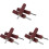 9Pcs Dark Red Sanding Drum Bit Set for Drill Rotary Tool Polishing Use 1