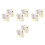 8Pcs Golden Hat Travel Case with Clear Window Foldable Hat Organizer 1