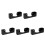 5Pcs Sturdy Acrylic Baseball Hat Rack Black Wall Organizer for Caps 4