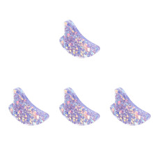 4Pcs Chic Purple Finger Book Holders Convenient Reading Accessories