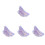 4Pcs Chic Purple Finger Book Holders Convenient Reading Accessories 1