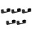 5Pcs Sturdy Acrylic Baseball Hat Rack Black Wall Organizer for Caps 5