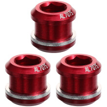 3Pcs Red Aluminum Alloy Drum Air Vents Snare Bass Tom Drum Parts