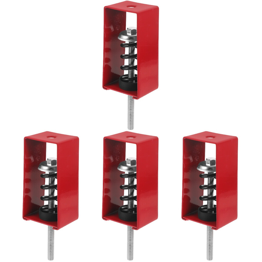 4Pcs Ceiling Mount Vibration Isolator Rubber Spring Damping Hanger Red 3713135309869