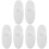 6Pcs Silicone Toothbrush Holder Wall Mount for Bathroom White 1