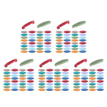 200Pcs Portable Headscarf Clips Plastic Metal Hijab Pins for Clothing