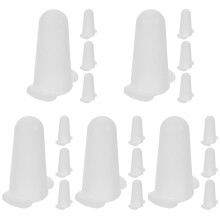 20Pcs White Heat-Resistant Silicone Covers for Cake Nozzle Piping Tips