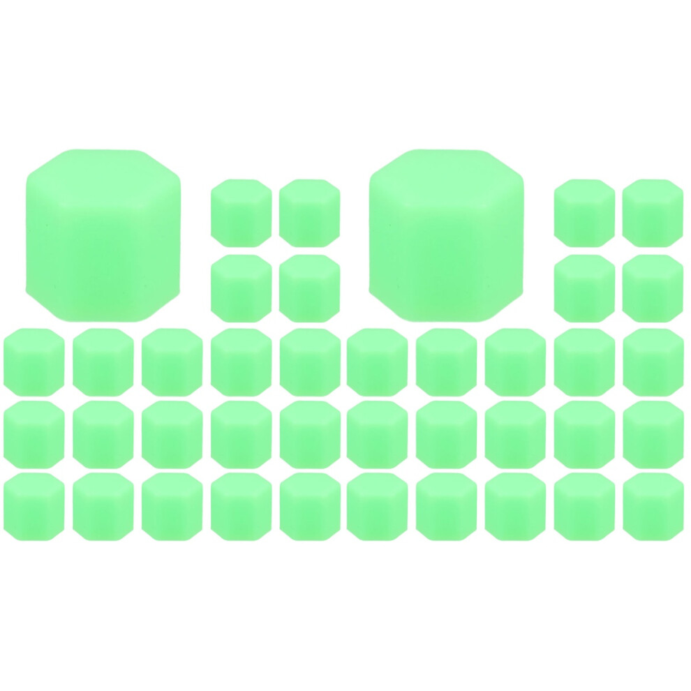 40Pcs Silicone Nut Protection Caps For Car Wheel Lug Nuts Light/Green 3713135310483