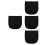 4Pcs Large Capacity Black Motorcycle Organizer Drawstring Bag 8