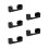 5Pcs Sturdy Acrylic Baseball Hat Rack Black Wall Organizer for Caps 8