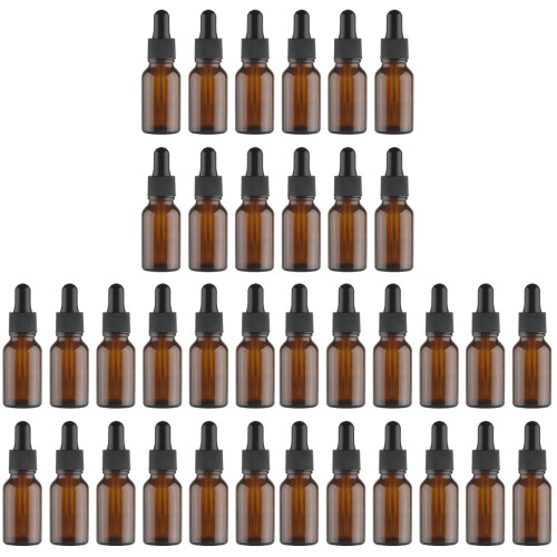 3 Count Empty Glass Aromatherapy Bottle Essential Oil Sample Bottles