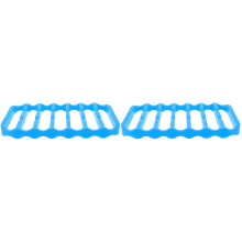 2Pcs Blue Silicone Baking Rack Heat-Resistant Non Stick Cooking Pad
